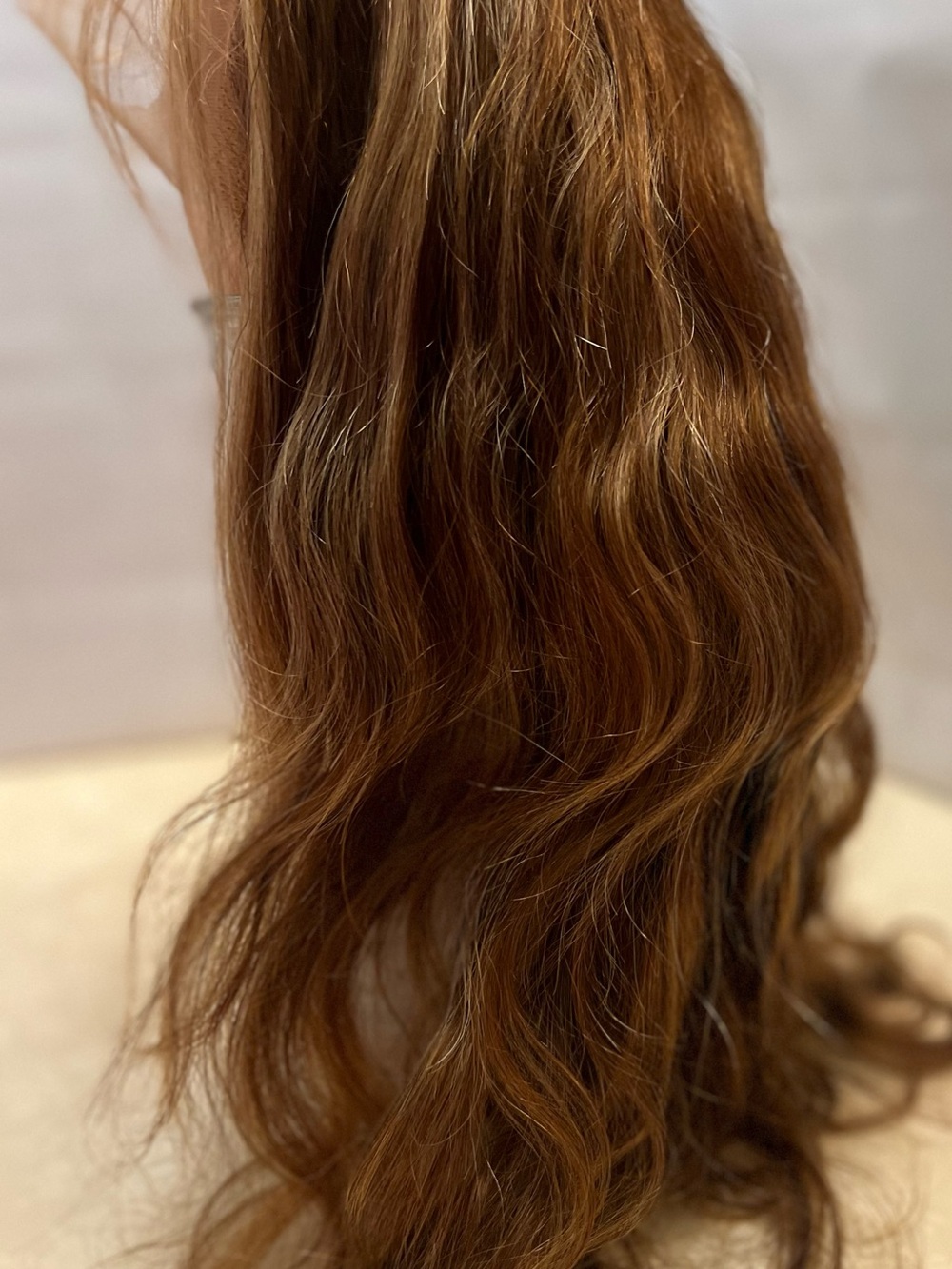 Brown Lace Front Women's Wig - Natural Brown - Picture 3 of 7